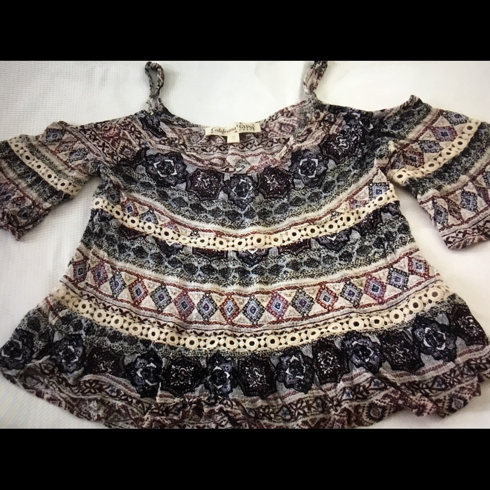 Boho off the shoulder top